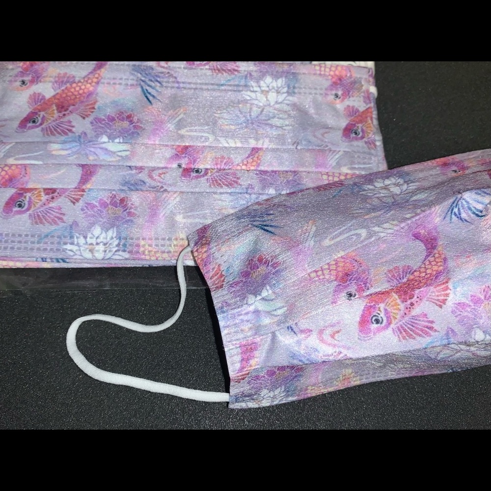 dult Sized Face Coverings Koi Design